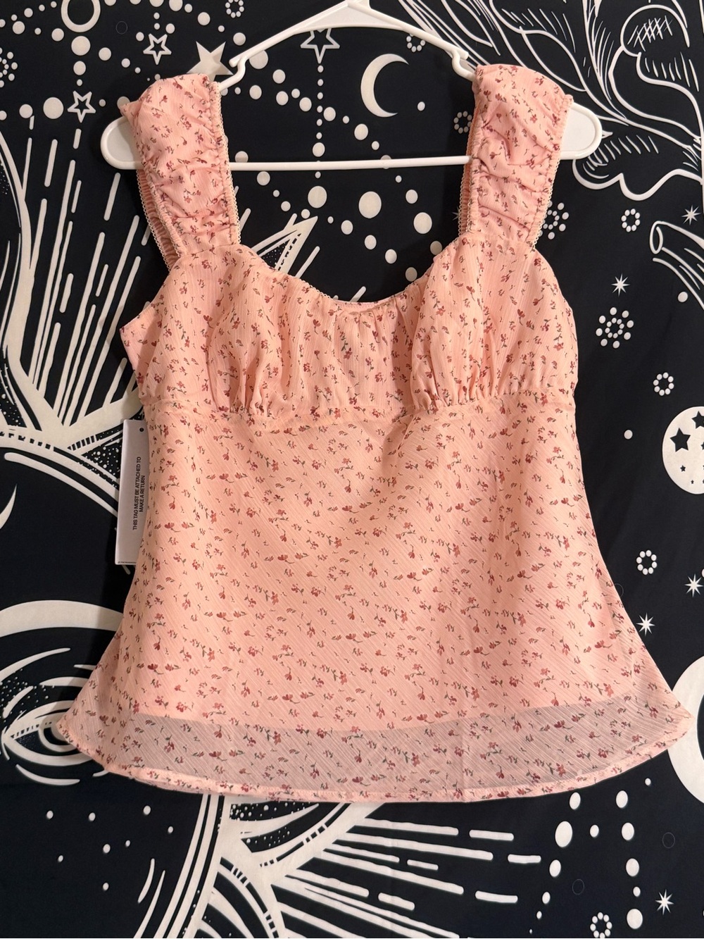 Princess Polly - Crush It Cap Sleeve Babydoll Top Pink Floral 🩷